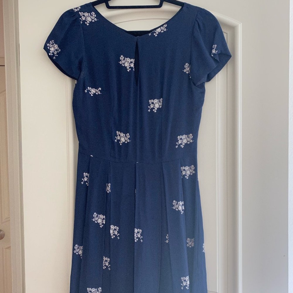 Reformation Navy Dress